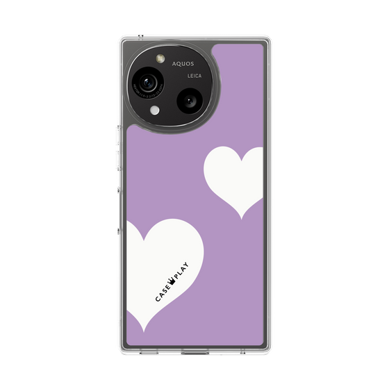 スリムプロテクションケース［ Two Hearts - Purple ］