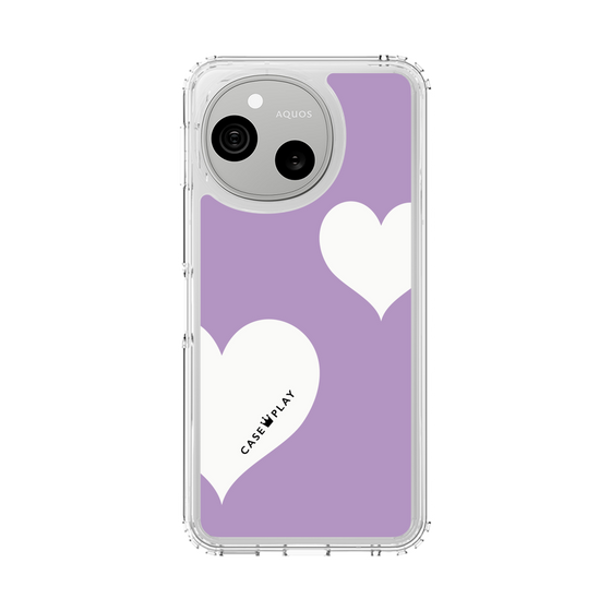 スリムプロテクションケース［ Two Hearts - Purple ］