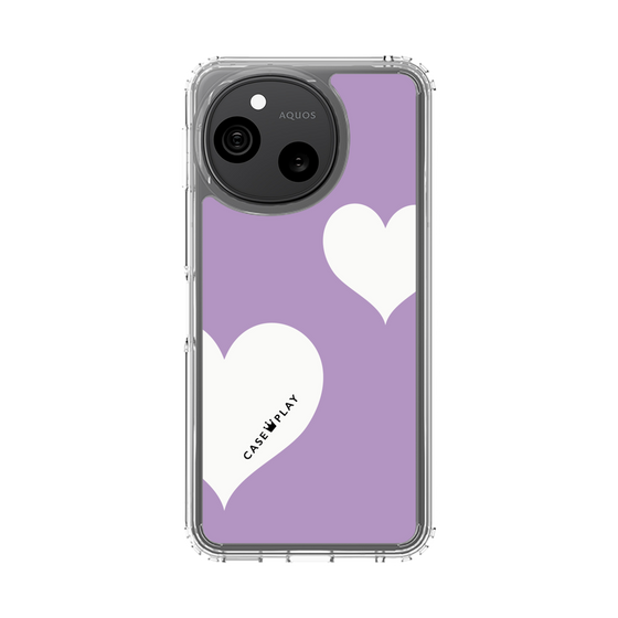 スリムプロテクションケース［ Two Hearts - Purple ］