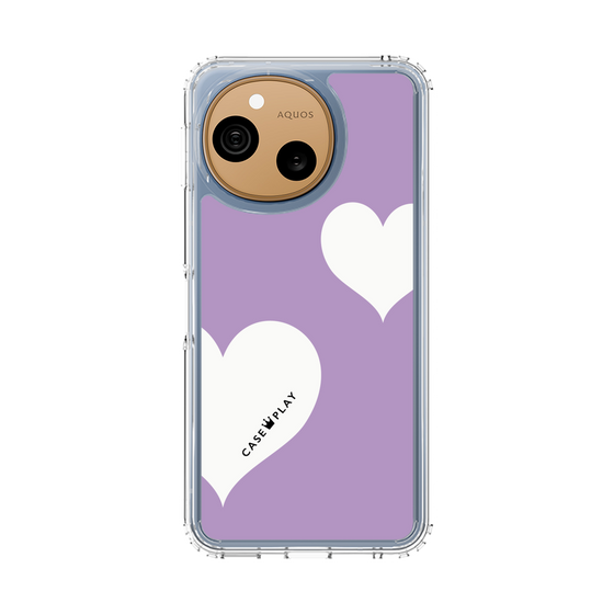 スリムプロテクションケース［ Two Hearts - Purple ］