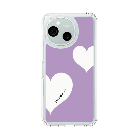 スリムプロテクションケース［ Two Hearts - Purple ］