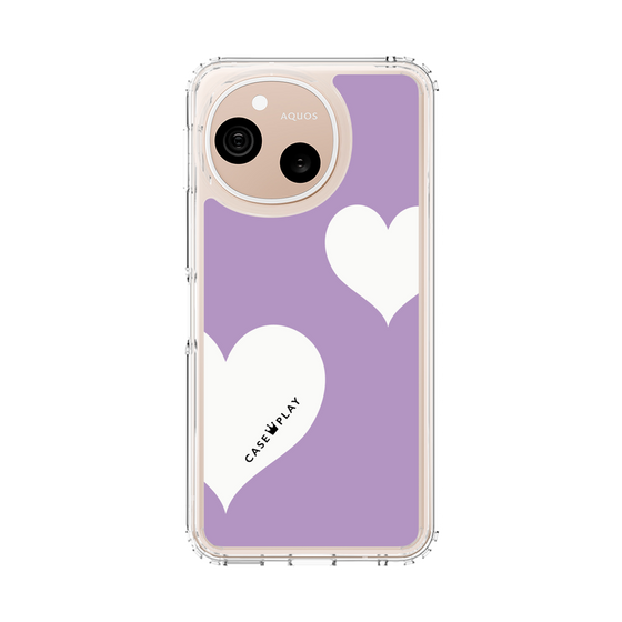 スリムプロテクションケース［ Two Hearts - Purple ］
