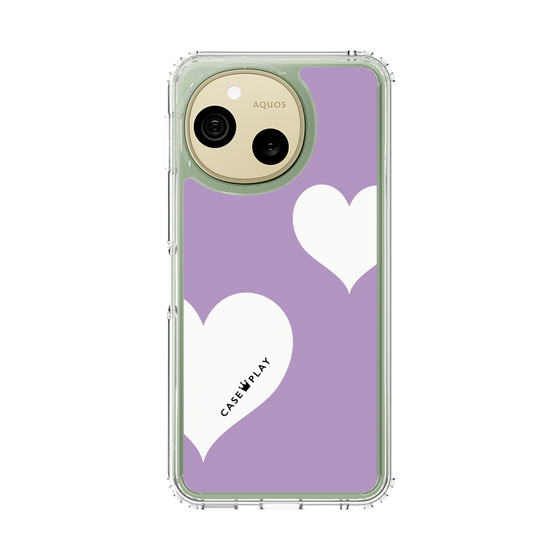 スリムプロテクションケース［ Two Hearts - Purple ］
