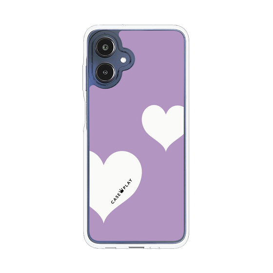スリムプロテクションケース［ Two Hearts - Purple ］