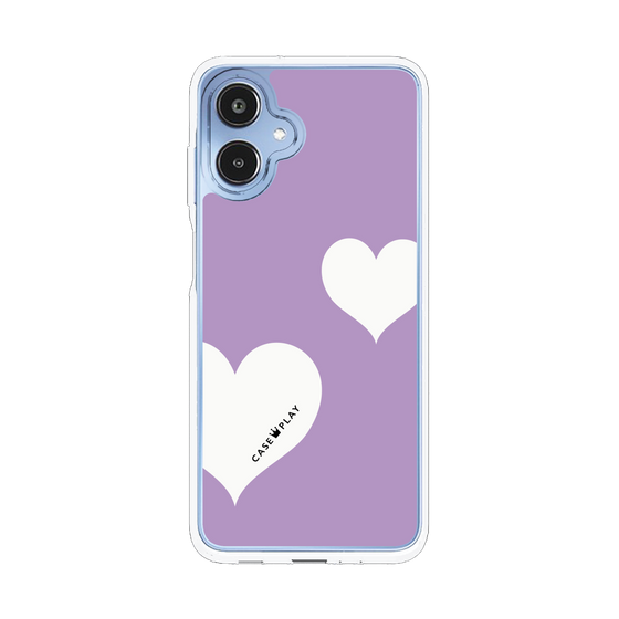 スリムプロテクションケース［ Two Hearts - Purple ］