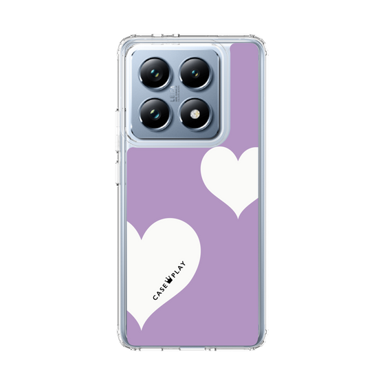 スリムプロテクションケース［ Two Hearts - Purple ］