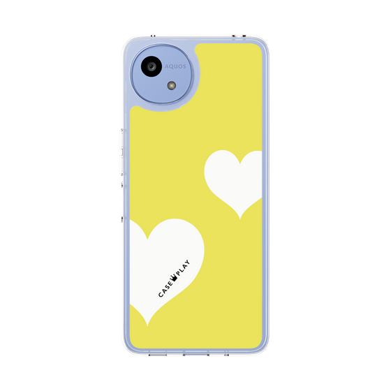 スリムプロテクションケース［ Two Hearts - Yellow ］