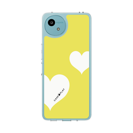 スリムプロテクションケース［ Two Hearts - Yellow ］