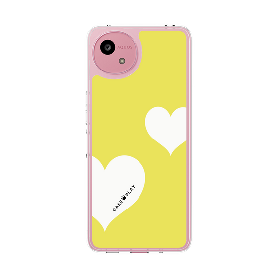 スリムプロテクションケース［ Two Hearts - Yellow ］