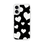 スリムプロテクションケース［ Dot Hearts - Black ］