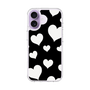 スリムプロテクションケース［ Dot Hearts - Black ］