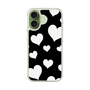 スリムプロテクションケース［ Dot Hearts - Black ］