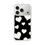スリムプロテクションケース［ Dot Hearts - Black ］