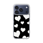 スリムプロテクションケース［ Dot Hearts - Black ］