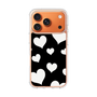 スリムプロテクションケース［ Dot Hearts - Black ］