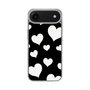 スリムプロテクションケース［ Dot Hearts - Black ］