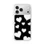 スリムプロテクションケース［ Dot Hearts - Black ］