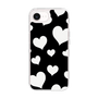 スリムプロテクションケース［ Dot Hearts - Black ］