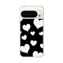 スリムプロテクションケース［ Dot Hearts - Black ］