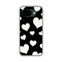 スリムプロテクションケース［ Dot Hearts - Black ］