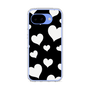 スリムプロテクションケース［ Dot Hearts - Black ］