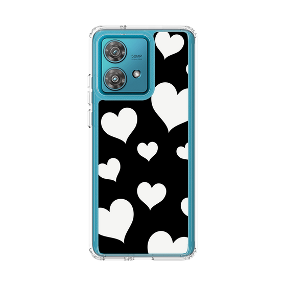 スリムプロテクションケース［ Dot Hearts - Black ］