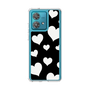 スリムプロテクションケース［ Dot Hearts - Black ］