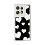 スリムプロテクションケース［ Dot Hearts - Black ］
