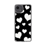 スリムプロテクションケース［ Dot Hearts - Black ］