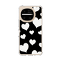 スリムプロテクションケース［ Dot Hearts - Black ］