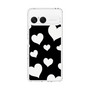 スリムプロテクションケース［ Dot Hearts - Black ］