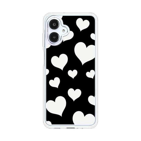 スリムプロテクションケース［ Dot Hearts - Black ］