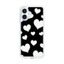 スリムプロテクションケース［ Dot Hearts - Black ］