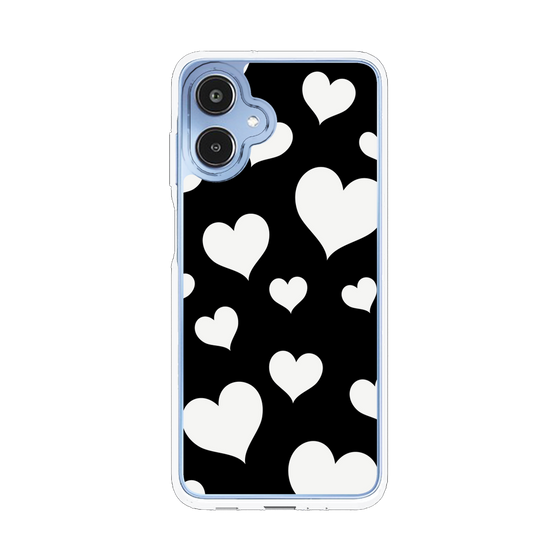 スリムプロテクションケース［ Dot Hearts - Black ］