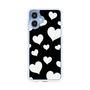 スリムプロテクションケース［ Dot Hearts - Black ］