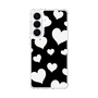 スリムプロテクションケース［ Dot Hearts - Black ］