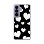 スリムプロテクションケース［ Dot Hearts - Black ］