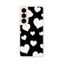 スリムプロテクションケース［ Dot Hearts - Black ］