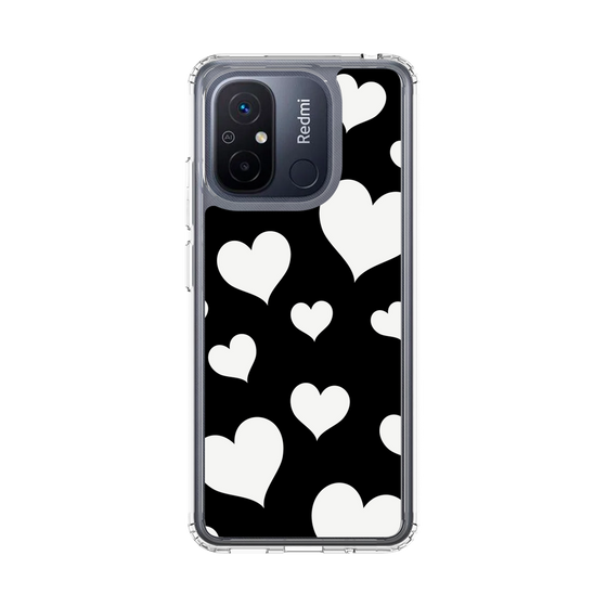 スリムプロテクションケース［ Dot Hearts - Black ］