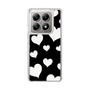 スリムプロテクションケース［ Dot Hearts - Black ］