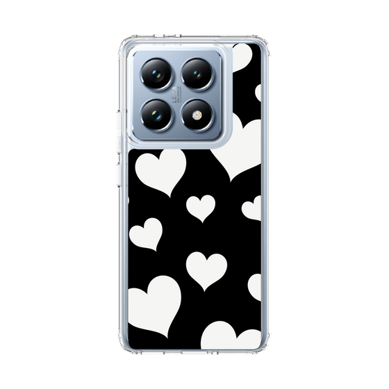 スリムプロテクションケース［ Dot Hearts - Black ］