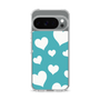 スリムプロテクションケース［ Dot Hearts - Blue ］