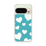 スリムプロテクションケース［ Dot Hearts - Blue ］