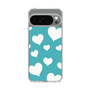 スリムプロテクションケース［ Dot Hearts - Blue ］