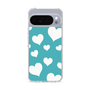 スリムプロテクションケース［ Dot Hearts - Blue ］