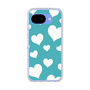 スリムプロテクションケース［ Dot Hearts - Blue ］