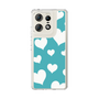 スリムプロテクションケース［ Dot Hearts - Blue ］