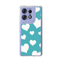 スリムプロテクションケース［ Dot Hearts - Blue ］