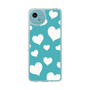 スリムプロテクションケース［ Dot Hearts - Blue ］