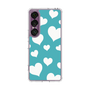 スリムプロテクションケース［ Dot Hearts - Blue ］